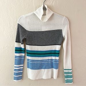 Zara Asymmetrical Striped Sweater NWT Size Medium